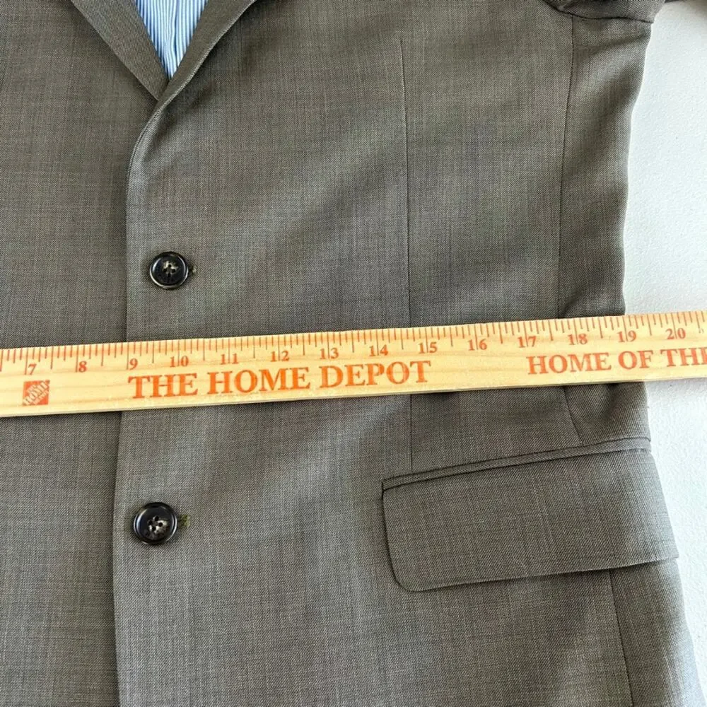 Tommy Hilfiger Men's Two Piece 100% Wool Two Button Sz Large/XL Suit MSRP $314